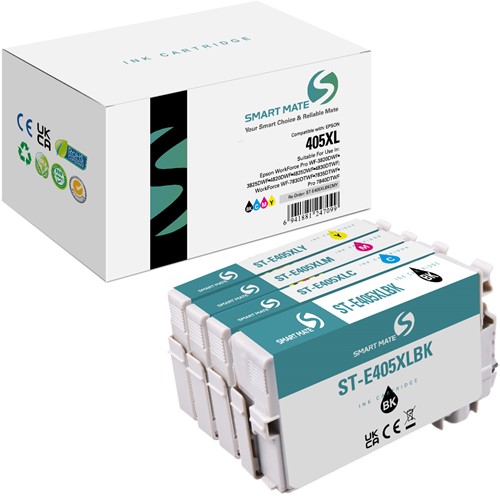 Smart Mate alternatief t.b.v. Epson Inkjet C13T05H64010 (405XL) Zwart/Cyaan/Magenta/Geel 82 ml