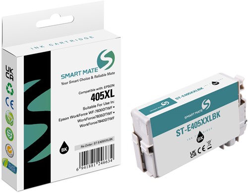Smart Mate alternatief t.b.v. Epson Inkjet C13T02J14010 (405XL) Zwart 45 ml
