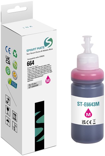 Smart Mate alternatief t.b.v. Epson Inkjet C13T664340 (664) Magenta 70 ml