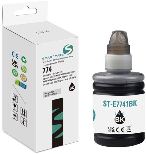 Smart Mate alternatief t.b.v. Epson Inkjet C13T774140 (774) Zwart 140 ml