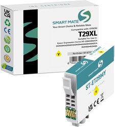 Smart Mate alternatief t.b.v. Epson Inkjet C13T29944010 (T29XL) Geel 9,6 ml