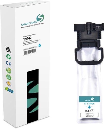 Smart Mate alternatief t.b.v. Epson Inkjet C13T944240 (T9442) Cyaan 45 ml