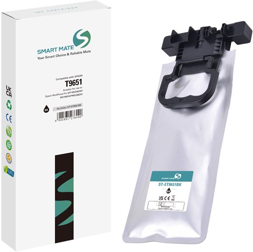 Smart Mate alternatief t.b.v. Epson Inkjet C13T965140 (T9651) Zwart 187 ml