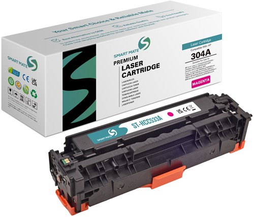 Smart Mate alternatief t.b.v. HP Toner CC533A (304A) Magenta 2800 afdrukken