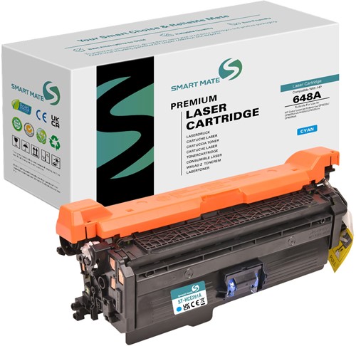 Smart Mate alternatief t.b.v. HP Toner CE261A (648A) Cyaan 11000 afdrukken