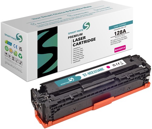 Smart Mate alternatief t.b.v. HP Toner CE323A (128A) Magenta 1300 afdrukken