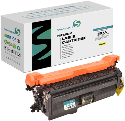 Smart Mate alternatief t.b.v. HP Toner CE402A (507A) Geel 6000 afdrukken