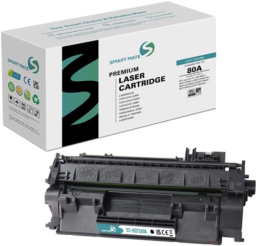 Smart Mate alternatief t.b.v. HP Toner CF280A (80A) Zwart 2700 afdrukken