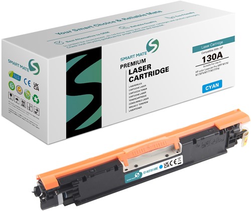 Smart Mate alternatief t.b.v. HP Toner CF351A (130A) Cyaan 1000 afdrukken