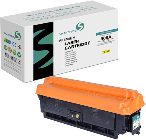 Smart Mate alternatief t.b.v. HP Toner CF362A (508A) Geel 5000 afdrukken