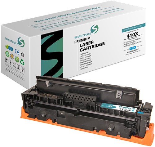 Smart Mate alternatief t.b.v. HP Toner CF411X (410X) Cyaan 5000 afdrukken