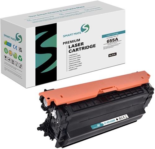 Smart Mate alternatief t.b.v. HP Toner CF450A (655A) Zwart 12500 afdrukken