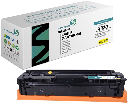 Smart Mate alternatief t.b.v. HP Toner CF542A (203A) Geel 1300 afdrukken