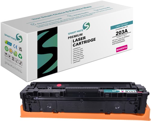 Smart Mate alternatief t.b.v. HP Toner CF543A (203A) Magenta 1300 afdrukken