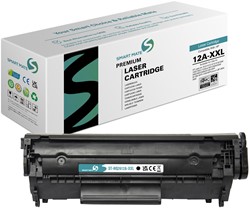 Smart Mate alternatief t.b.v. HP Toner Q2612A-XXL (12A-XXL) Zwart 4000(Jumbo) afdrukken