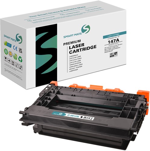 Smart Mate alternatief t.b.v. HP Toner W1470A (147A) Zwart 10500 afdrukken