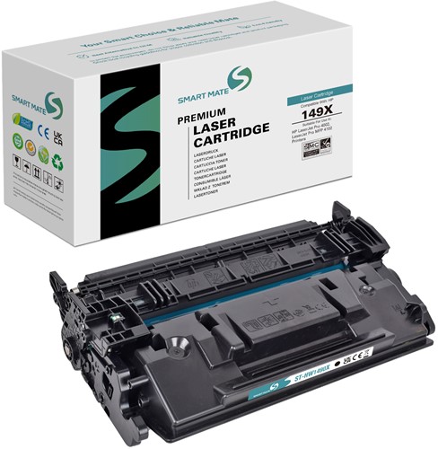 Smart Mate alternatief t.b.v. HP Toner W1490X (149X) Zwart 9500 afdrukken