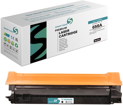 Smart Mate alternatief t.b.v. HP Toner W2000A (658A) Zwart 7000 afdrukken