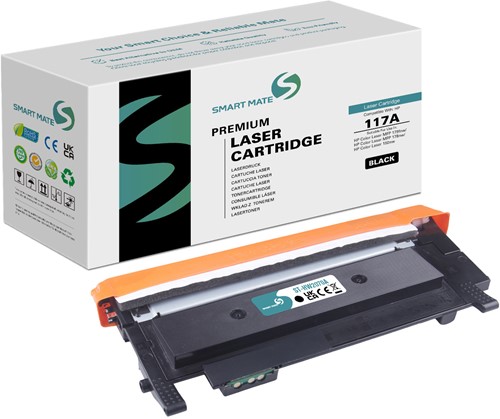Smart Mate alternatief t.b.v. HP Toner W2070A (117A) Zwart 1000 afdrukken