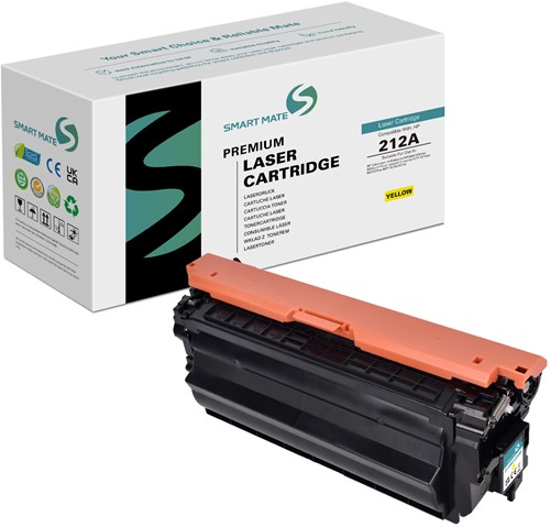 Smart Mate alternatief t.b.v. HP Toner W2122A (212A) Geel 4500 afdrukken