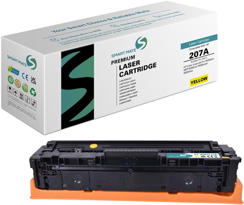 Smart Mate alternatief t.b.v. HP Toner W2212A (207A) Geel 1250 afdrukken