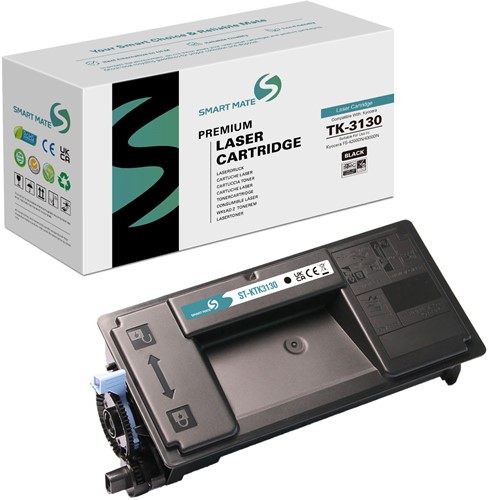 Smart Mate alternatief t.b.v. Kyocera Toner 1T02LV0NL0 (TK-3130) Zwart 25000 afdrukken