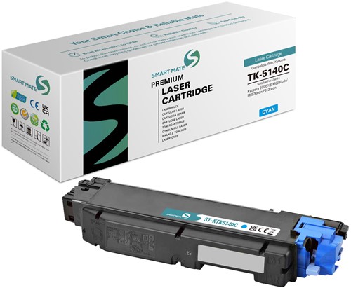 Smart Mate alternatief t.b.v. Kyocera Toner 1T02NRCNL0 (TK-5140C) Cyaan 5000 afdrukken