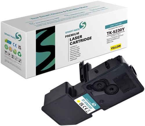 Smart Mate alternatief t.b.v. Kyocera Toner 1T02R9ANL0 (TK-5230Y) Geel 2200 afdrukken