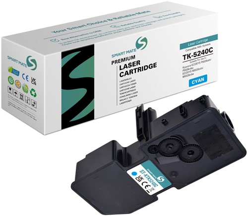 Smart Mate alternatief t.b.v. Kyocera Toner 1T02R7CNL0 (TK-5240C) Cyaan 3000 afdrukken