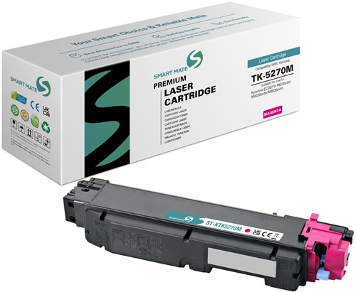 Smart Mate alternatief t.b.v. Kyocera Toner 1T02TVBNL0 (TK-5270M) Magenta 6000 afdrukken