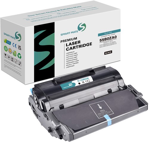 Smart Mate alternatief t.b.v. Lexmark Toner 55B0ZA0 Zwart 40000 afdrukken