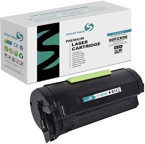 Smart Mate alternatief t.b.v. Lexmark Toner 60F2X00 Zwart 20000 afdrukken