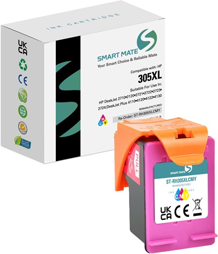 Smart Mate alternatief t.b.v. HP Inkjet 3YM63AE (305XL) Cyaan/Magenta/Geel 12,6 ml