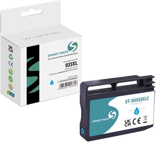 Smart Mate alternatief t.b.v. HP Inkjet CN054AE (933XL) Cyaan 12,5 ml