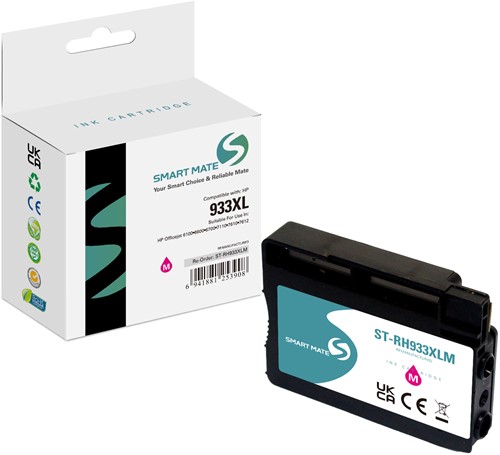 Smart Mate alternatief t.b.v. HP Inkjet CN055AE (933XL) Magenta 12,5 ml