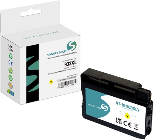 Smart Mate alternatief t.b.v. HP Inkjet CN056AE (933XL) Geel 12,5 ml