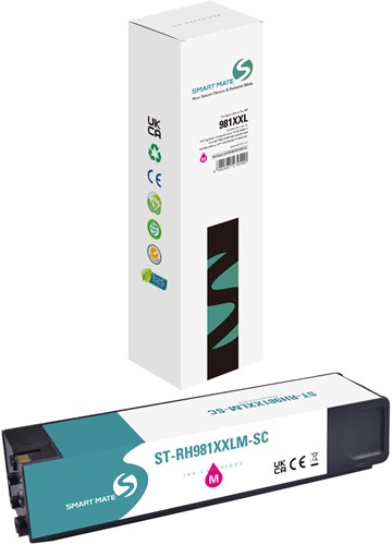 Smart Mate alternatief t.b.v. HP Inkjet L0R14A (981XXL) Magenta 245 ml
