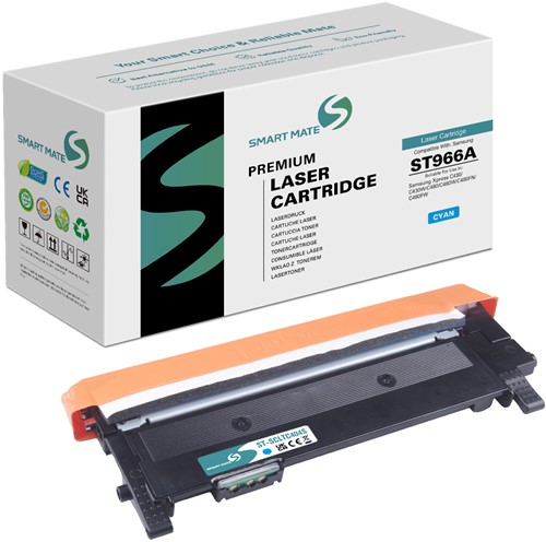 Smart Mate alternatief t.b.v. Samsung Toner ST966A (CLT-C404S) Cyaan 1000 afdrukken