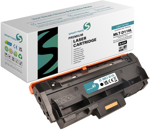 Smart Mate alternatief t.b.v. Samsung Toner SU828A (MLT-D116L) Zwart 3000 afdrukken