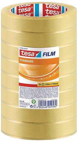 Plakband tesafilm® Standaard, 66mx19mm, transparant