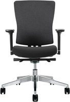 Ergonomische bureaustoel Tzjair Isabella - dichte rugleuning