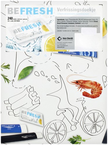 Verfrissingsdoekje van Oordt BeFresh citroen 240x1st-3