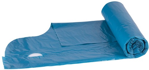 Vuilniszakken, blauw, met handgrepen Donau Eco - 60 L - 10 stuks-2