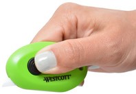 Snijmes Westcott, keramisch, Mini Utility Cutter, groen-2